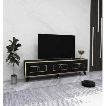 Comoda TV Sona 3 compartimente, Stil Danez, 150 x 45 x 30 cm