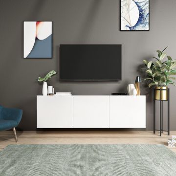 COMODA TV White, Alb, 31x44x150 cm