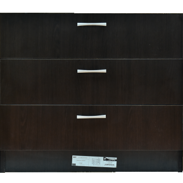 Comoda 3S pal melaminat, wenge, 45 x 80 x 70 cm
