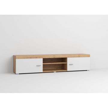 Comoda Stejar Auriu cu alb - Living Crispy