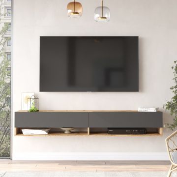 COMODA TV HM5 - CG, Stejar, 180x29.1x31.6 cm