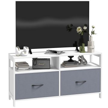 Suport Dulap TV pentru Televizoare de pana la 45”, cu Sertare Pliabile si Rafturi de Depozitare pentru Camera de Zi, Dormitor HOMCOM | Aosom Romania