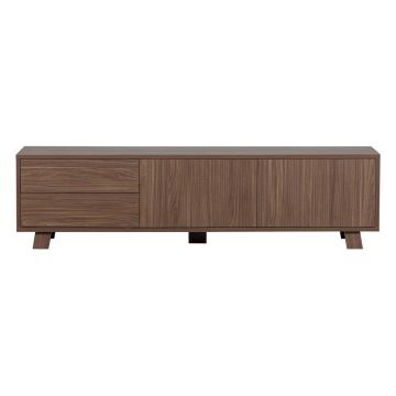 Comodă TV cu aspect de lemn de nuc 160x42 cm Seppe – WOOOD