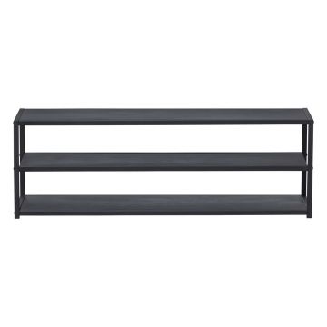 Comodă TV neagră din metal 120x40 cm Teun – WOOOD