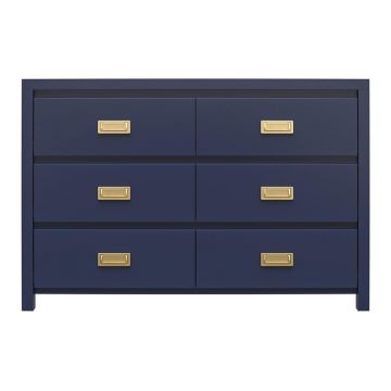 Comodă joasă de culoare albastru închis 120x80 cm Monarch Hill Haven - Støraa