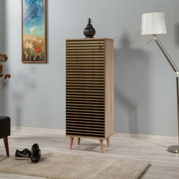 Comoda FILINTA-220, 50x48x135 cm, Stejar Sonoma