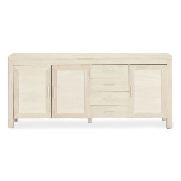 Comodă în culoare naturală joasă cu aspect de lemn de stejar 194x82 cm Paris – Furnhouse
