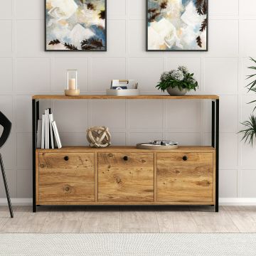 Comoda Nero V2, 120x30x75 cm - Nuc