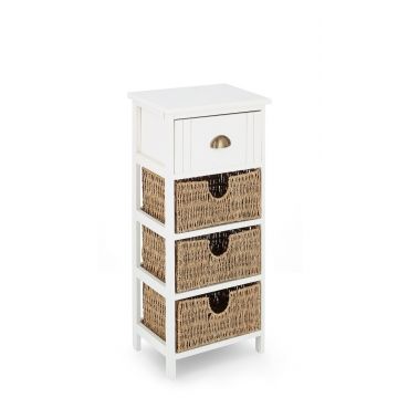 Comoda Sierra, Bizzotto, 26 x 32 x 80 cm, lemn de paulownia
