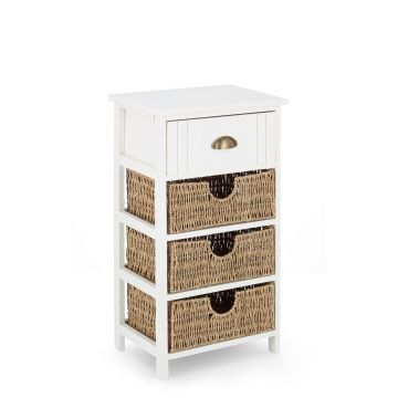 Comoda Sierra, Bizzotto, 40 x 29 x 73 cm, lemn de paulownia