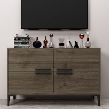 Comoda TV Ctn - Walnut, Nuc, 75x30x120 cm