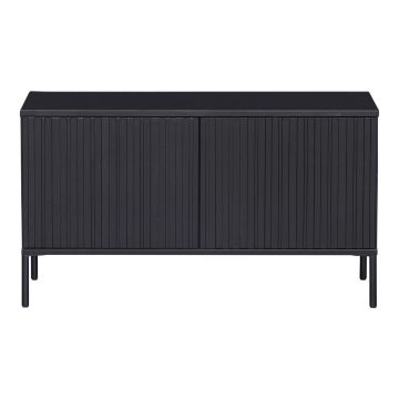 Comodă TV neagră din lemn de pin 100x56 cm Gravure – WOOOD Comodă TV neagră din lemn de pin 100x56 cm Gravure – WOOOD