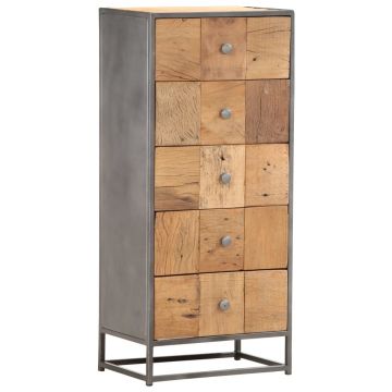 Dulap cu sertare 45 x 30 x 100 cm lemn masiv reciclat