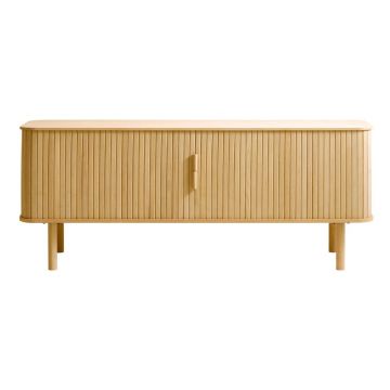 Masă TV cu aspect de lemn de stejar 160x56 cm Cavo – Unique Furniture