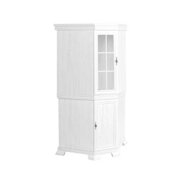 Set comoda pentru colt VMN1 si vitrina VMNN1, Alb Antichizat