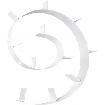Biblioteca Kartell Bookworm design Ron Arad 11 rafturi 520cm alb