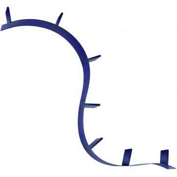 Biblioteca Kartell Bookworm design Ron Arad 7 rafturi 320cm albastru cobalt