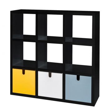 Biblioteca Kartell Polvara design Giulio Polvara 119x119x35.5cm negru