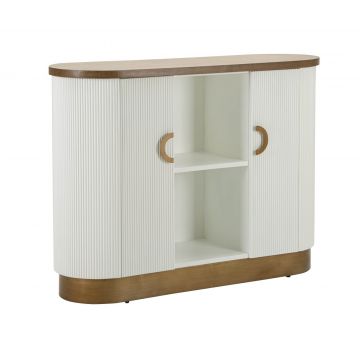 Bufet inferior Tolosa, Mauro Ferretti, 121x41x90 cm, MDF/lemn de frasin/fier, multicolor