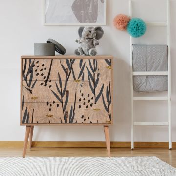 Comoda City Trio Dresser 1, Multicolor, 89x40x80 cm