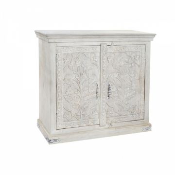 Comoda, DKD Home Decor, 101 x 41 x 94 cm, lemn de mango, alb