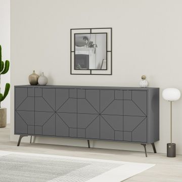 Comoda Dune, 183.8x35x77.4 cm - Antracit