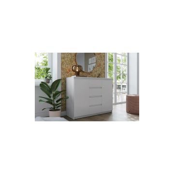 Comoda Idea ID-04, 109x40x85 cm, Alba
