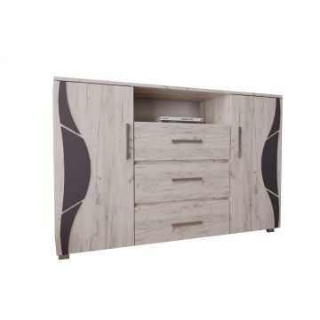 Comoda Laguna RO, 135x40x84 cm, Stejar K001