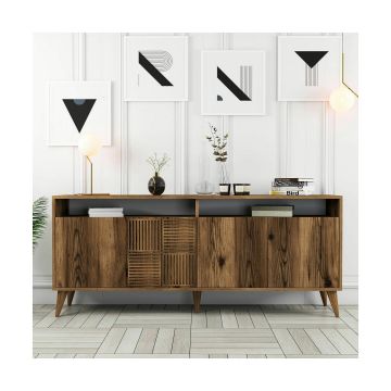 Comoda Milan - 180x35x78.6 h cm, Nuc