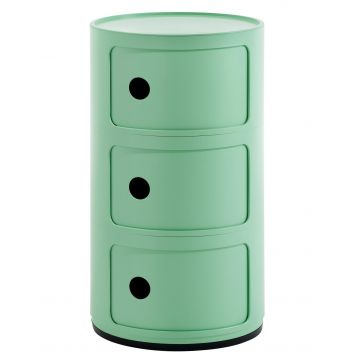 Comoda modulara Kartell Componibili Bio 3 design Anna Castelli Ferrieri verde