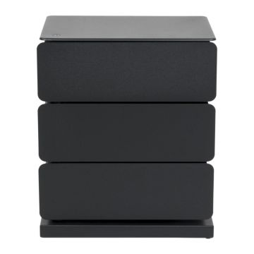Comodă neagră din metal 37x54,5 cm Joey – Spinder Design