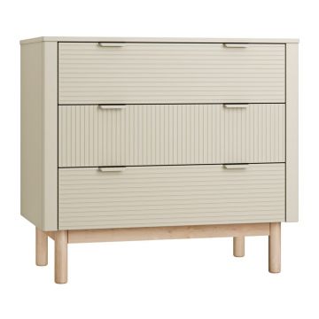 Comodă pentru copii bej joasă 100x52 cm Miloo – Pinio