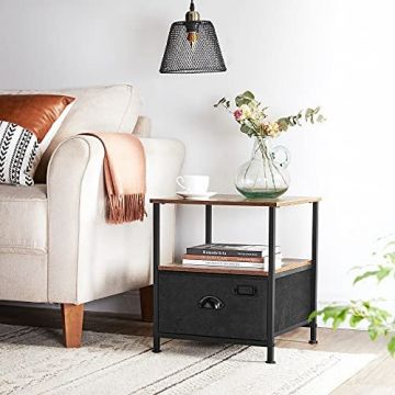 Comoda, Songmics, Negru, 40x40x46.4 cm Comoda, Songmics, Negru, 40x40x46.4 cm