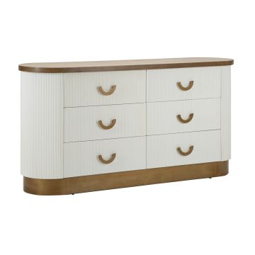 Comoda Tolosa, Mauro Ferretti, 152x40x77 cm, MDF/lemn de frasin/fier, multicolor