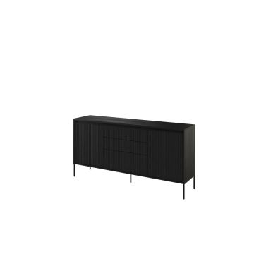 COMODA TREND TR-01 2D3S, 166X40X83 CM, NEGRU