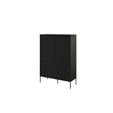 COMODA TREND TR-03 4D, 98x40x140 CM, NEGRU
