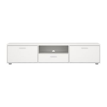 Comodă TV albă 177x38 cm Media – Tvilum