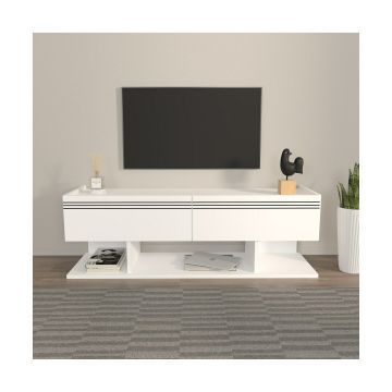 Comoda TV Kase, 120x35x40 CM - Alb