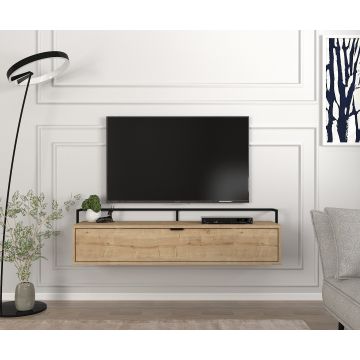 Comodă Tv Natural Elegance, 138 x 34 x 56 cm, Bardolino, UnicUtil
