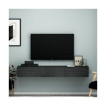 Comoda TV Terra, 180X31.4X26 CM - Negru