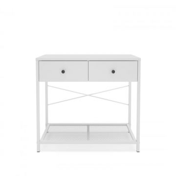 Consola Lenon, 2 sertare + spatiu pentru depozitare, 80x35,7x73 cm
