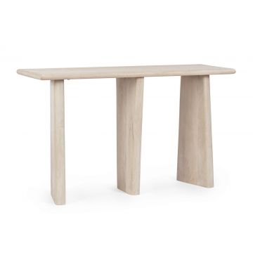Consola Zacatecas, Bizzotto, 130 x 40 x 75 cm, lemn de mango, natural