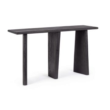 Consola Zacatecas, Bizzotto, 130 x 40 x 75 cm, lemn de mango, negru