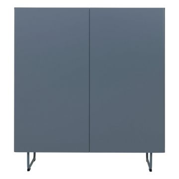 Dulap albastru-gri 120x131 cm Parma – Tenzo