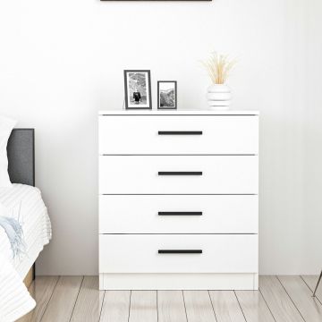 Comoda Eterno, Alb, 70x42x79 cm