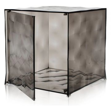 Etajera modulara cu usa Kartell Optic design Patrick Jouin 40x40x41cm gri