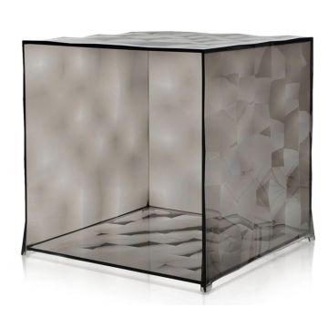 Etajera modulara Kartell Optic design Patrick Jouin 40x40x41cm gri