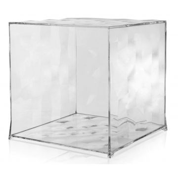 Etajera modulara Kartell Optic design Patrick Jouin 40x40x41cm transparent
