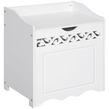 HOMCOM mobilier pentru lenjerii, 55x34x58 cm, alb | Aosom Romania