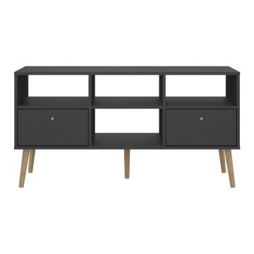 Comodă TV gri antracit 117x61 cm Bodo – Tvilum